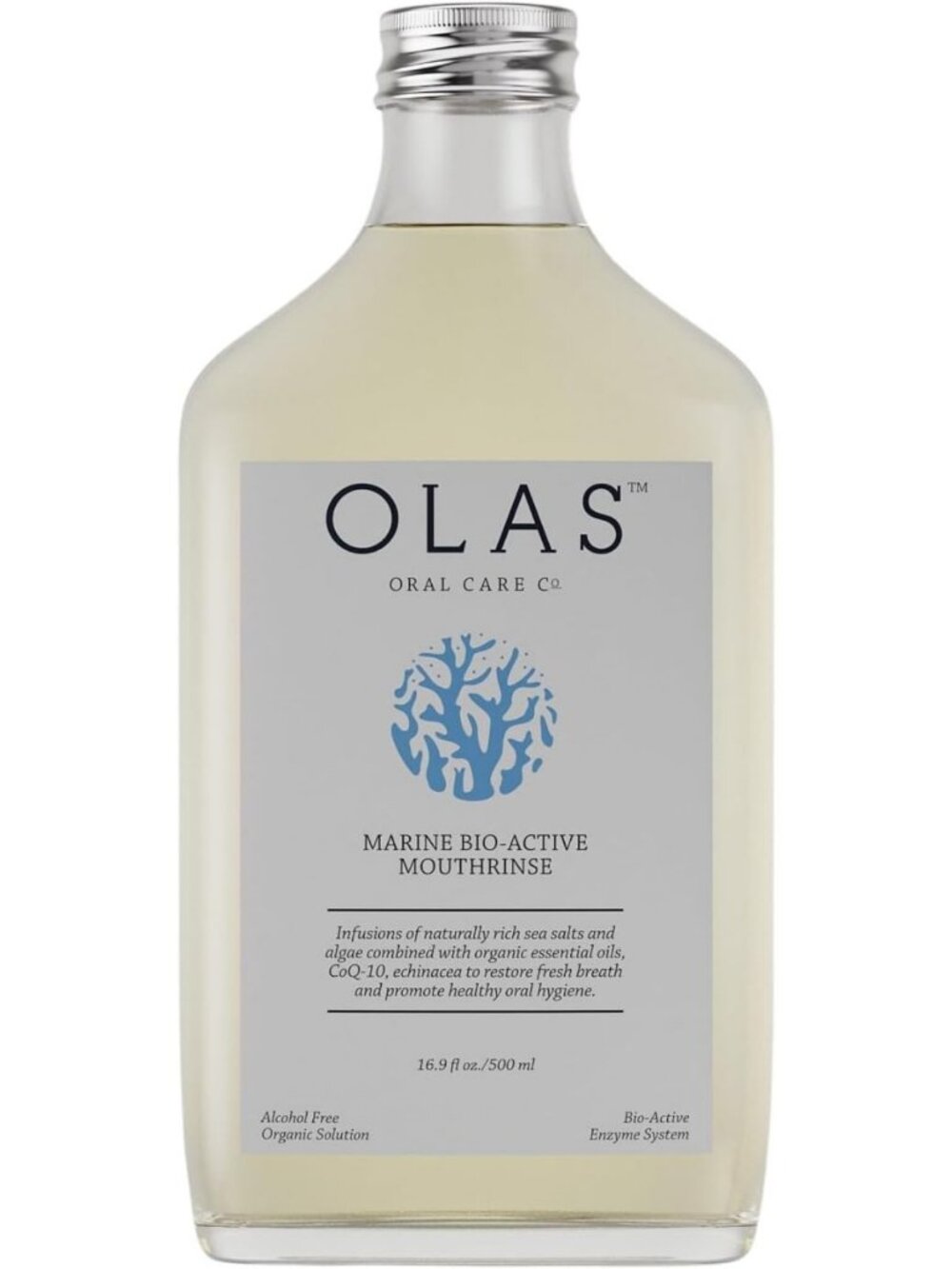 Alcohol-Free Mouthwash & Oral Rinse - Marine Bio-Active, Essential Oils